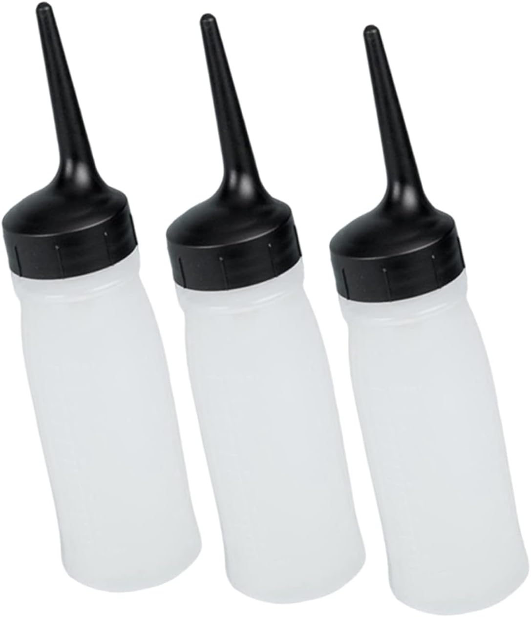 MERRYHAPY 6pcs Squeeze Applicator Bottles for Hair Coloring and Styling Lightweight Design Graduated Scale for Precise Dispensing and Easy Refilling