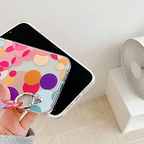 Coque iPhone 11 Pro Max chaîne colorée évite les chutes amour coeur - 3