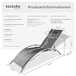 tectake Aluminium Sonnenliege 2er Set Grau