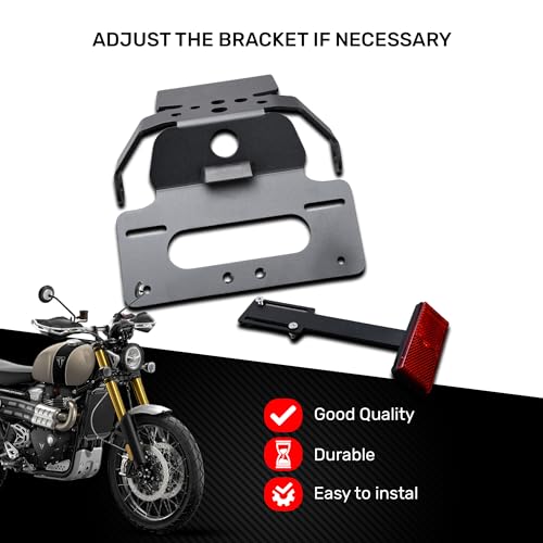 Support de plaque Triumph Scrambler 1200 XE XC 2019-2024 moto DS01 AVDB - 4