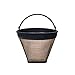 GYBER Taller #4 Permanent Gold-tone Coffee Filter for KRUPS Coffeemakers Cone Shape 12-Cup Original Quality