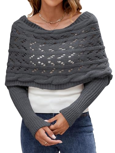 Wantonfy Schal Damen Ärmeln Schal Sweater Wrap Pashmina Schals und Tücher...