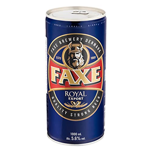 Cerveja Faxe, Royal, Lata, 1L 1un