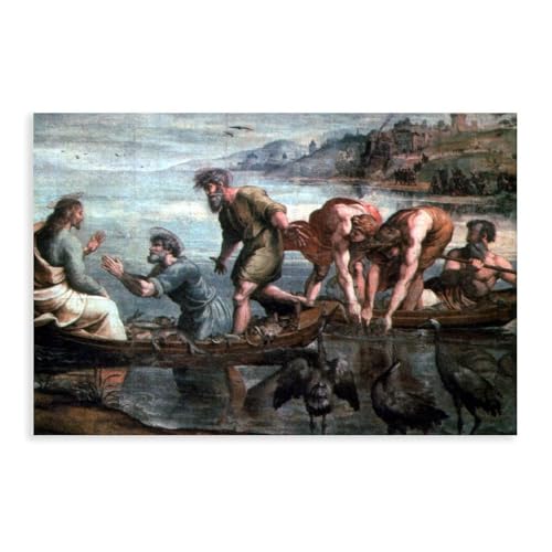 Poster Miraculous Draught of Fishes Raphael pour bureau calme