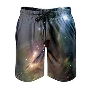 Ktewqmp Zomerzwembroek De sterrenhemel van het mysterieuze universum mannen zwembroek zwemshorts heren met zakken…