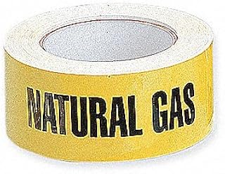 Roll of Natural Gas Pipe Marker,135 Labels in a roll, With liner, Self adhesive stickers you peel and stick, 8