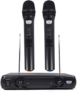 EMB Pro EBM10W Professional Dual VHF Wireless Handheld Microphone System