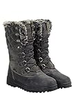 Mountain Warehouse Vostock Womens Snow Boots - Ladies Winter Shoes Grey Womens Shoe Size 10 US