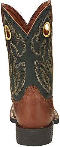 Justin Boot Company Men's Bowline Whiskey 11" Stampede Western Cowboy Boots Brown 8 D | Image 3