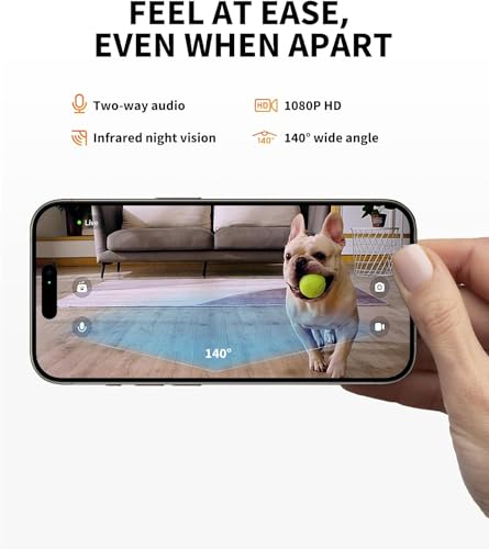 PET~KIT 3L Alimentador Automático Pet com Camera Visualização de 140° 1080P HD, Controle de APP Come