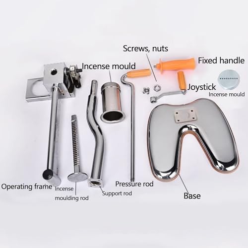 Manual Buddha Incense Clay Extruder - Dual-Axis Design with 2 Mould Plates & U-Shaped Base for DIY Fragrance, Temple Incense Making, Perfect for Crafting & Home Use