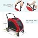 Wooce Pet Carrito de Cuatro Ruedas Trolley para Perros Carritos de Gatos...