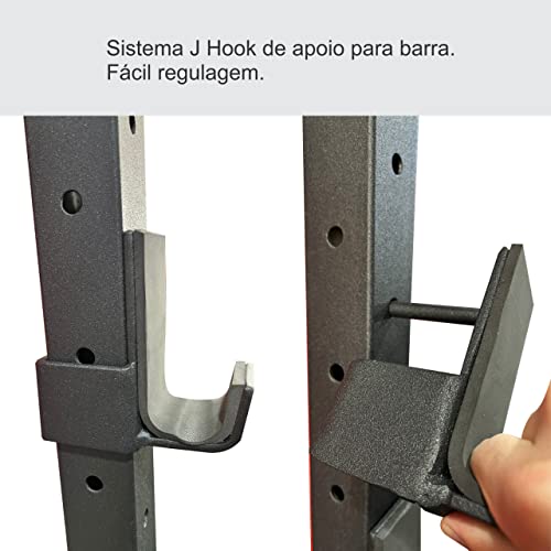 Rack Parede Multifuncional Agachamento Regulável Crossfit