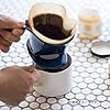 ZERO JAPAN Ceramic Coffee Dripper - Small - Drip Cone Brewer ... (Jeans Blue)