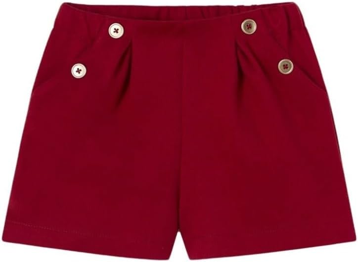 Mayoral Twill Shorts for Baby-Girls Cherry
