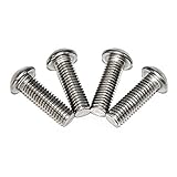50 Pcs M4-0.70 x 20mm Button Head Socket Cap Bolts Screws, 18-8 Stainless Steel, Allen Hex Drive, ISO 7380, by Fullerkreg,Come in a Plastic Case
