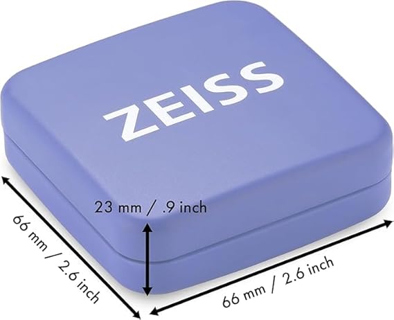 ZEISS Lens Cleaning Accessory Tin Box Containers with Hinge Lids, Pack of 4
