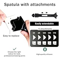 3-in-1 Silicone Caulking Tool – Stainless Steel Caulk Remover & Sealant Finishing Scraper, Grout Removal Tool, Caulk Edger & Seam Repair Kit for Bathroom, Kitchen, Floor, Window, Sink Joints — image 2