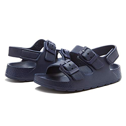 Image of EasyStar Boys and Girls Lightweight Dual-Adjustable Sandal Buckles With Hook and Loop Heel Closure
