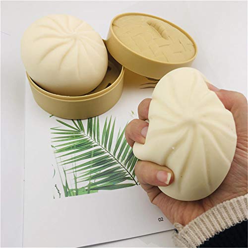 Lilei Slow Rising Kawaii Toy, Simulation Bun Decompression Toy, Steamed Creamy Custard Bun Squishies, Charms Artificial Fake Food Model, Soft Stress Relief Toy For Kids #TOP3