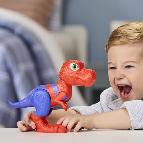 Marvel Spidey and His Amazing Friends Spidey-Rex Supersized Action Figure, 9-Inch (22.8 CM) Super Hero Dinosaurs Toys for Kids, Ages 3+