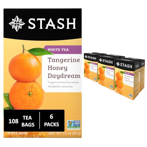 Stash Tea Tangerine Honey Daydream White Tea - Caffeinated, Non-GMO