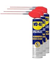 WD-40 Specialist Silikonspray 3x300 ml – Schutz & Schmierung für Gummi, Kunststoff & Metall, verhindert Austrocknung, reduziert Reibung & bildet wasserfesten, nicht fettenden Film – Ansicht 1