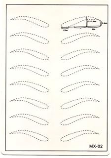 Piel permanente de la ceja comprobada de la p...