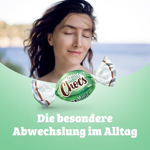 Mint Chocs – 1 x 425g – Pfefferminz-Bonbons mit Schokoladencreme-Füllung