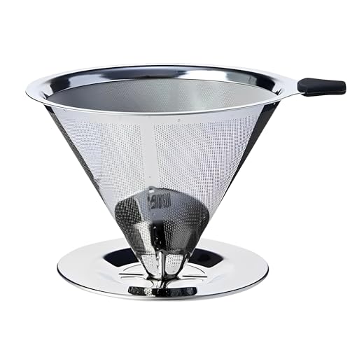 Coador Filtro De Café 103 Inox Peneira Aço Reutilizável Dúravel Sem Uso De Papel Premium