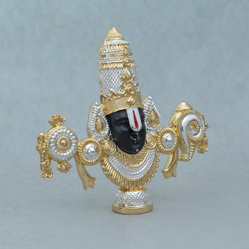 Image of 999 Silver Plated Balaji Idol | 8-Inch Lord Venkateswara Swamy Statue for Sacred Vastu Home Decor | Pooja Room & Mandir Showpiece | Perfect Divine Accent & Gifting Option
