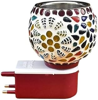 2-in-1 Kapoor Dani Stand | Aroma Diffuser Oil Burner | Camphor Burner | Incense Holder for God Pooja | Healthy Living/Home Fragrance Night Lamp