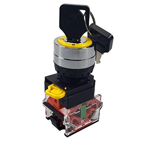 APIELE [3 Years Warranty] 22mm Key Switch 440V 10A 1NO1NC Maintained
