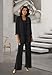 3 Pieces Mother of The Bride Pantsuits for Women Long Sleeve Lace Outfit Dressy Pant Suits with Jacket PS008 Champagne