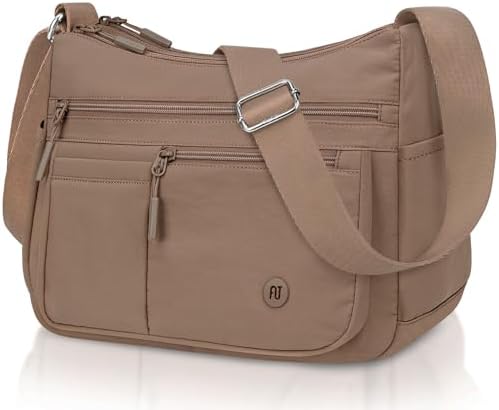 Umhängetasche Damen Mittelgroß, Wasserdicht Handtasche Damen Crossbody Bag | Groß Handtaschen Tasche mit Vielen Fächern, Leichte Gross Schultertasche für Shopper Reisen Arbeit