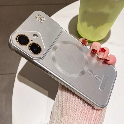 Coque de téléphone magnétique givrée pour iPhone 13 au quotidien urbain