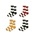 TTD 4 Packs Horizontal Stripe Ace Chaussettes Planche à roulettes unisexe Street Sports en chaussettes tube