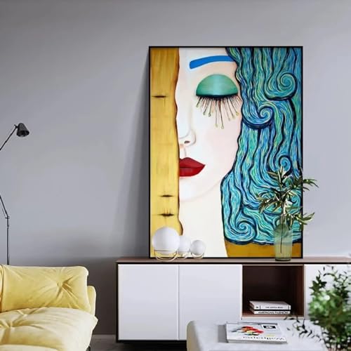 Tableau Klimt Le Baiser toile pour décoration murale de salon moderne - 2