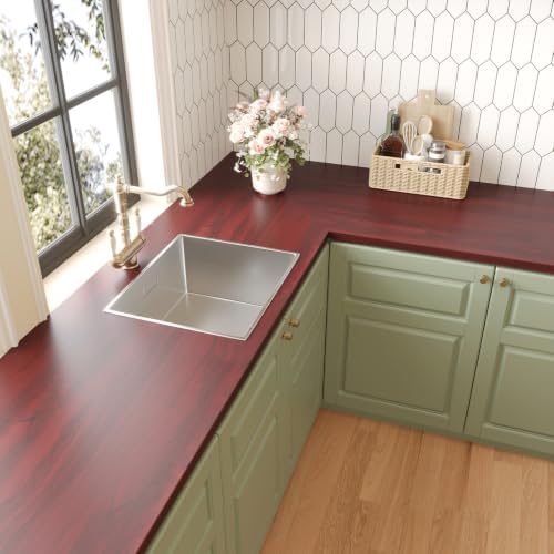 CHIHUT Thicken Matte Mahogany Peel and Stick Wallpaper Wood Contact Paper — 사진 4