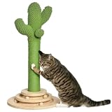 PawHut Arbre à Chat griffoir Forme de Cactus en sisal...
