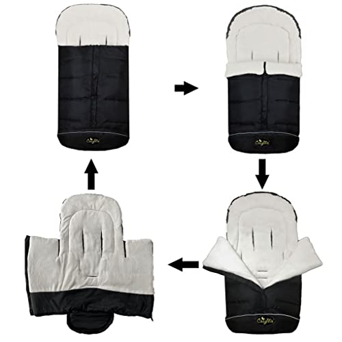 Cozyme 1042 3 In 1 Winter Outdoor Tour Toddler Universal Stroller Sleeping Bag, Waterproof Footmuff, Length/Height/Temperature Adjustable Baby Bunting Bag thumb #4