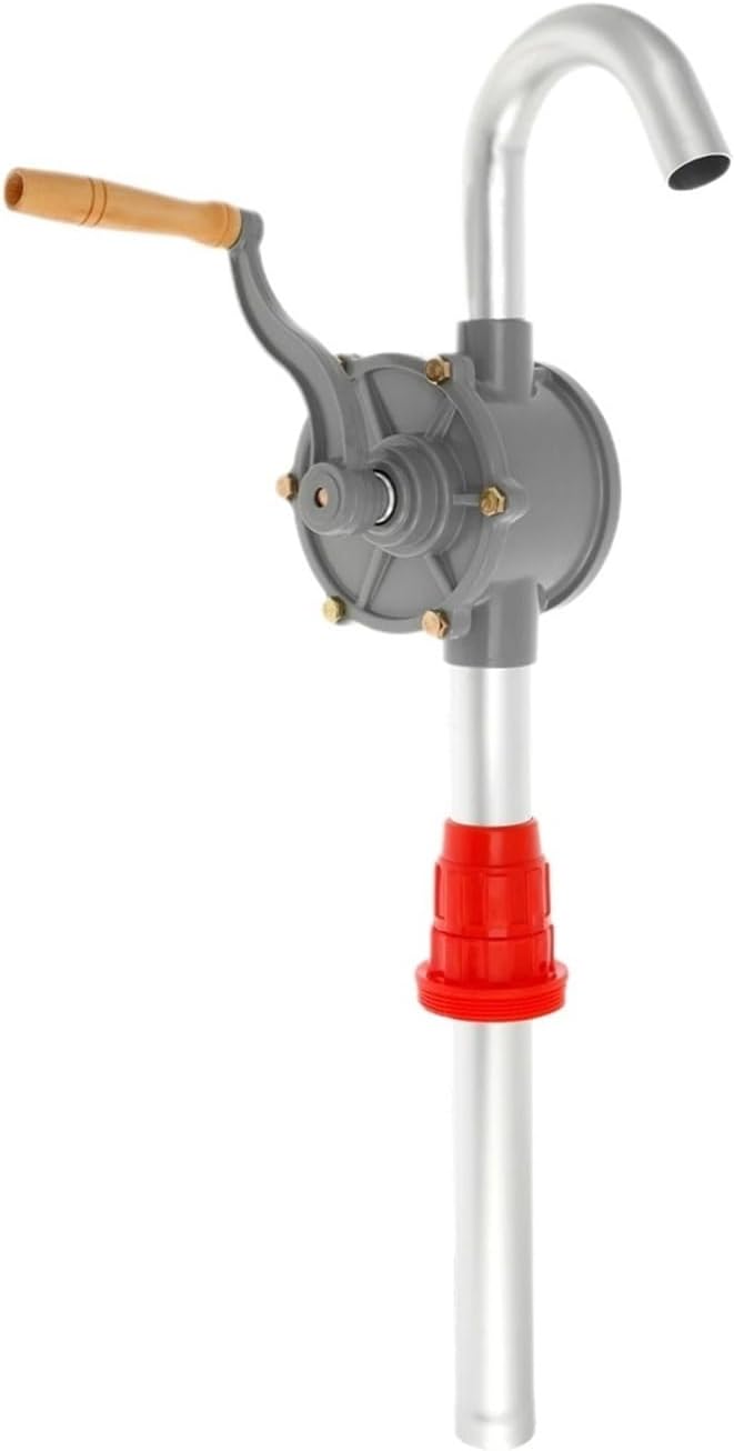 55 Gallon Adjustable Drum Pump for Diesel Gasoline Transfer Detachable Rotary Barrel Pump Compact Rust Proof Hand Barrel Pump