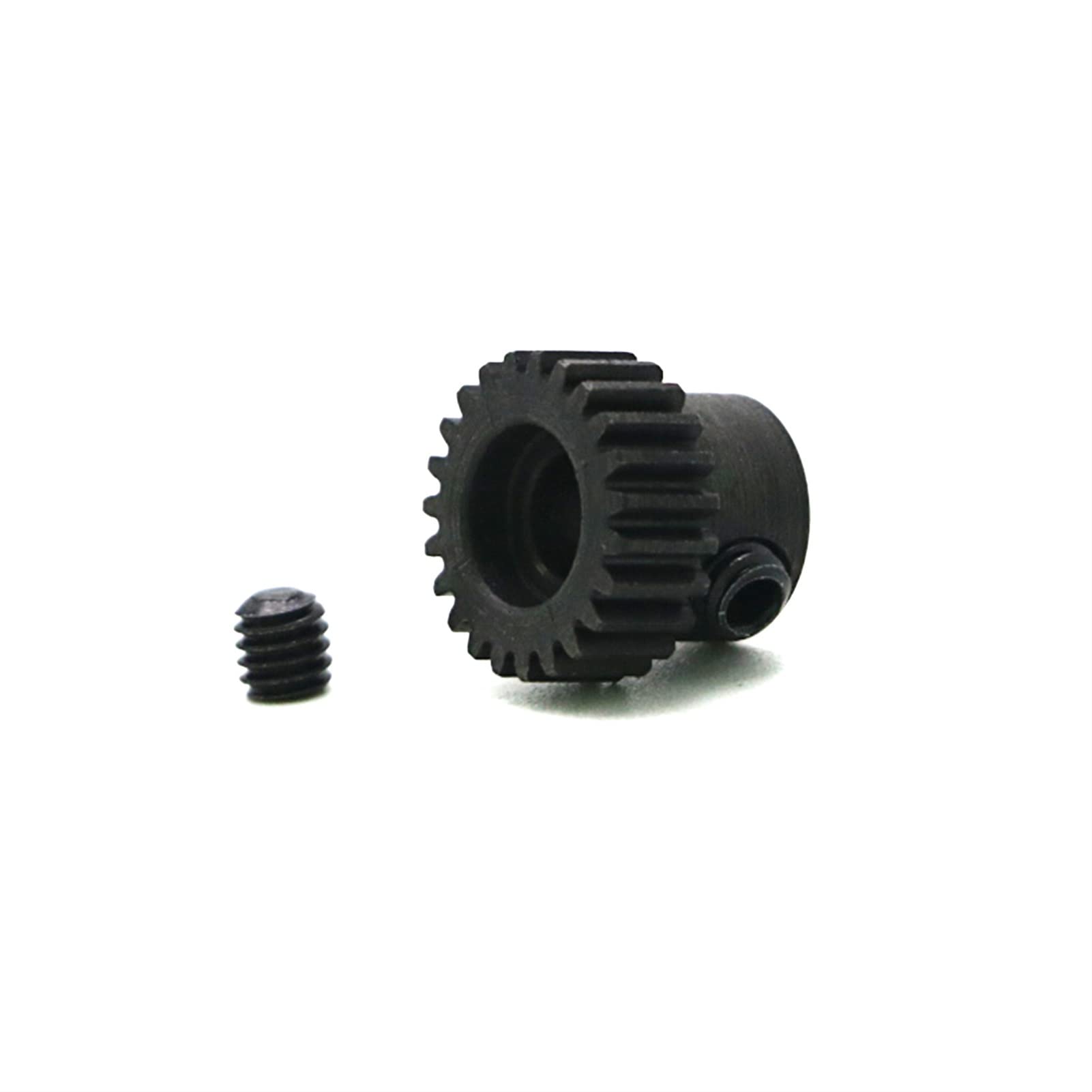 Zahnräder, Ritzel, 1 Stück, 48P Metallgetriebe, 23T, 21T, 25T, Stirnradgetriebe, 5 mm Welle, Stahlritzel for Elektroautomotoren, Hobbymotor, Zahnradbohrung, Welle(23T)