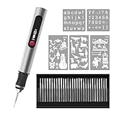 Elektrischer Gravierstift Multifunktional, Wiederaufladbarer USB Gravierwerkzeugsatz mit 30 Bits,...