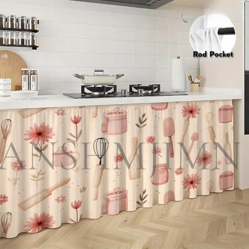 Image of Waterproof Sink Curtain for Modular Kitchen (150cm X 70cm) (Velan)