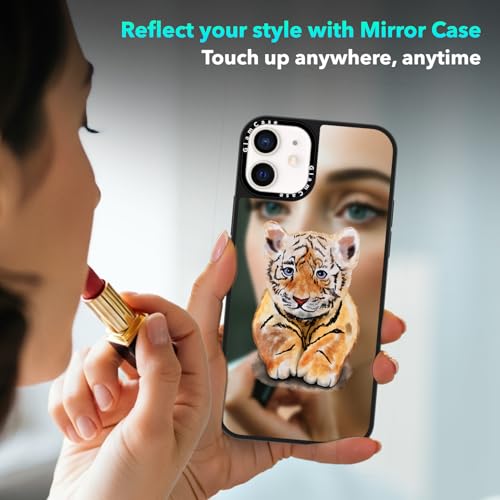 Coque miroir iPhone 12 Pro contre les chocs avec imprimé tigre