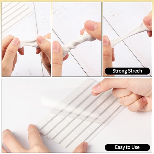 102 Pcs Adhesive Sticky Tack, Removable Mounting Putty - Reusable Wall Safe Tack for Wall Hanging Pictures, Posters - Cleaning, Nail (Green) - Thumbnail 3