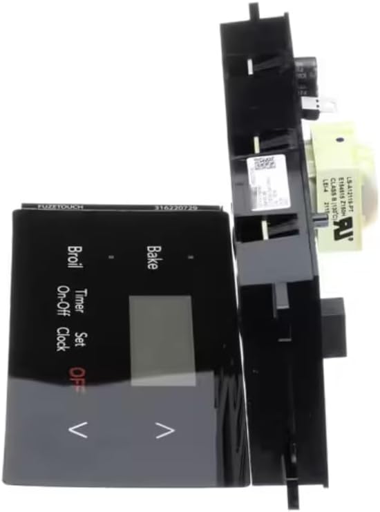 REV 009 2140 V2.9 00142 316220729 E236254 PCB-0037 REV C 3/2006 ES-100/105 3164555 Controller with Black Overlay, Electronic, Clock/Timer, ES100, Wall Oven for FGB24L2ECD, FGB24L2ABA, FGB24L2ECB