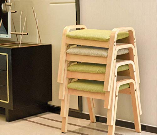 Chaise de maquillage verte et confortable pour petite coiffeuse