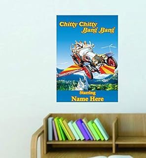 Chitty Chitty Bang Bang Theatre Cinema Picture Poster Personalised Name 3 Sizes (TP003)